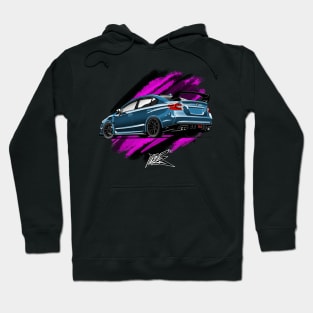 subaru wrx sti rear Hoodie